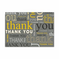 Many Thanks Thank You Card - White Unlined Fastick  Envelope